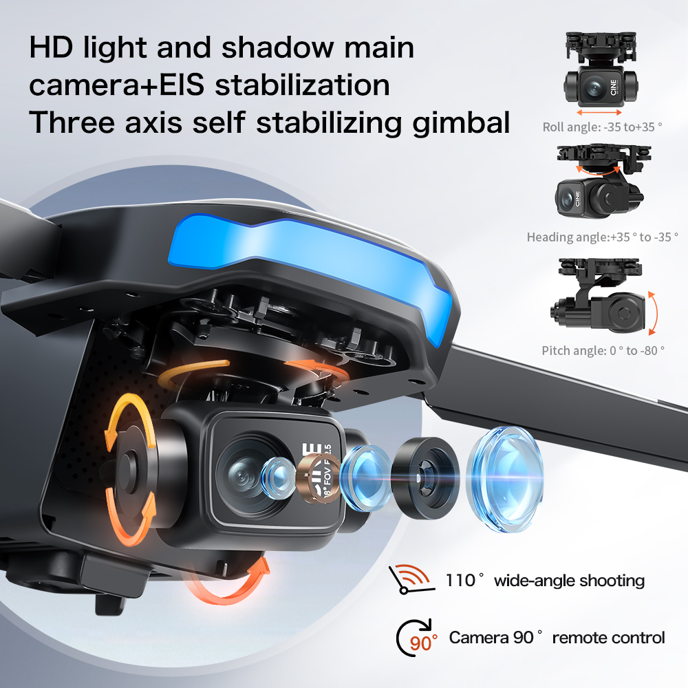 새로운 S-X1 MAX 드론 GPS 8K 프로페셔널 H - Drone Gimbal Mount 리뷰 및 가격